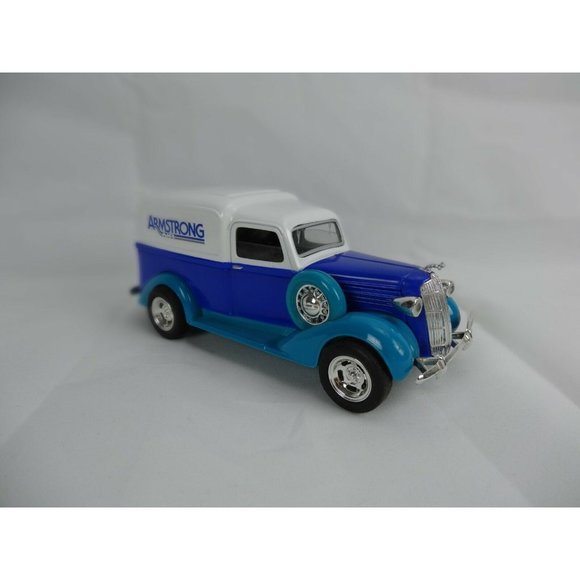 Armstrong Air 1936 Dodge die cast truck Van LIBERTY CLASSICS BANK Blue White - Picture 3 of 9